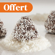 Truffes au chocolat noix de coco